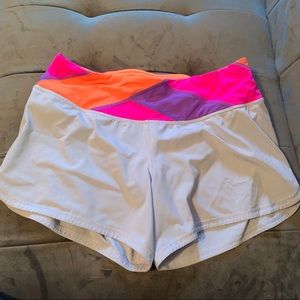 Lululemon groove short size 4 purple, pink orange